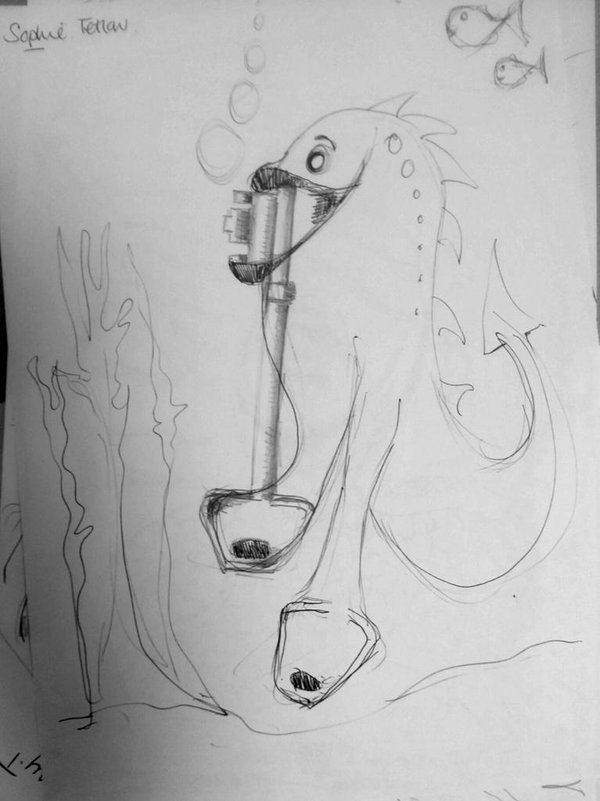 turn an observational drawing of an object in to an imaginary picture.