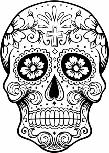 Day of the Dead colouring book