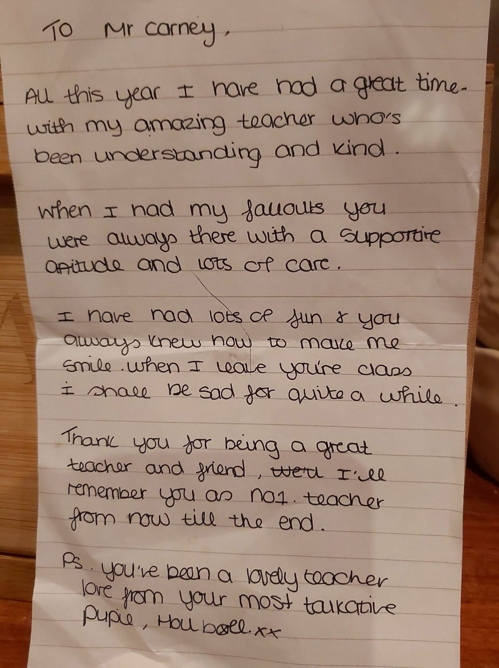 Inspirational teachers