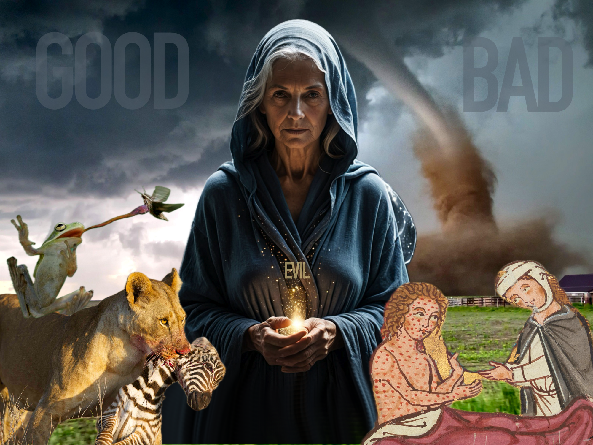 Does evil exist, and if so, who or what creates it?