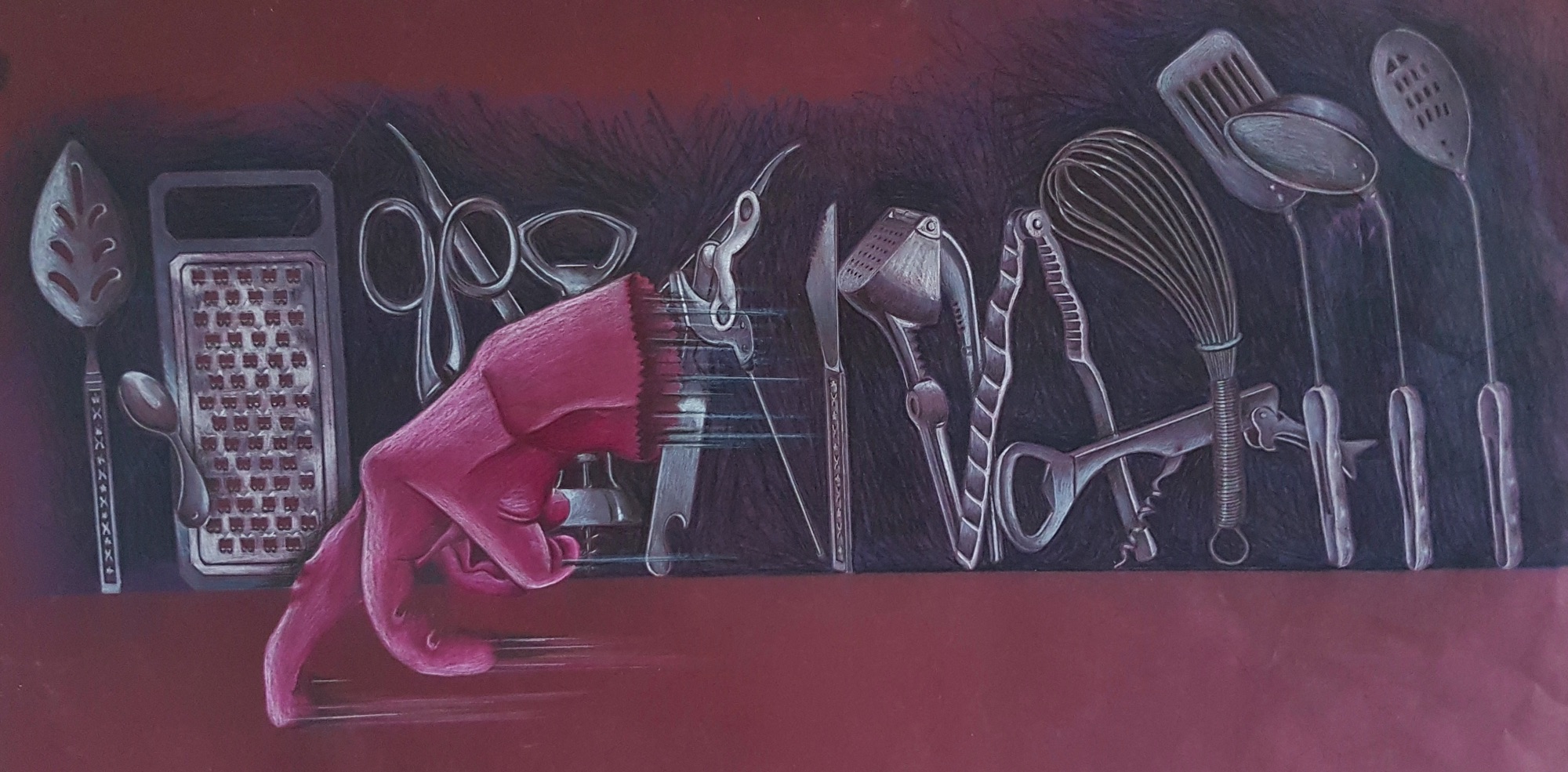 Vintage hand-drawn art